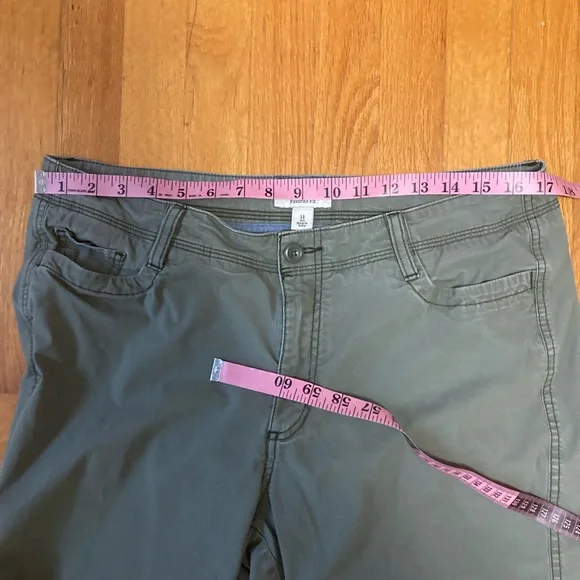 2 Pairs LL Bean Stretch Canvas Pants 14 - Picture 7 of 12